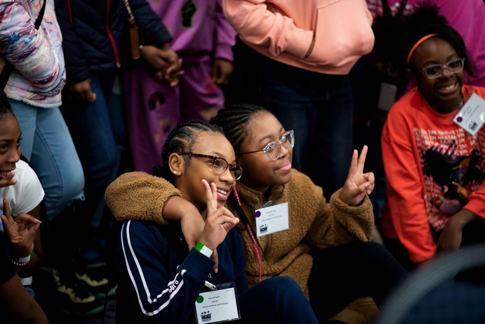 Students who attended the Girls of Color Summit March of 2023